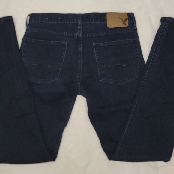 American Eagle Outfitters Blue Straight Jeans Classic Denim - Picture 6 of 14